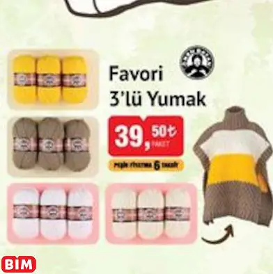 ÖREN BAYAN FAVORİ 3’LÜ YUMAK ÖREN BAYAN FAVORİ 3’LÜ YUMAK